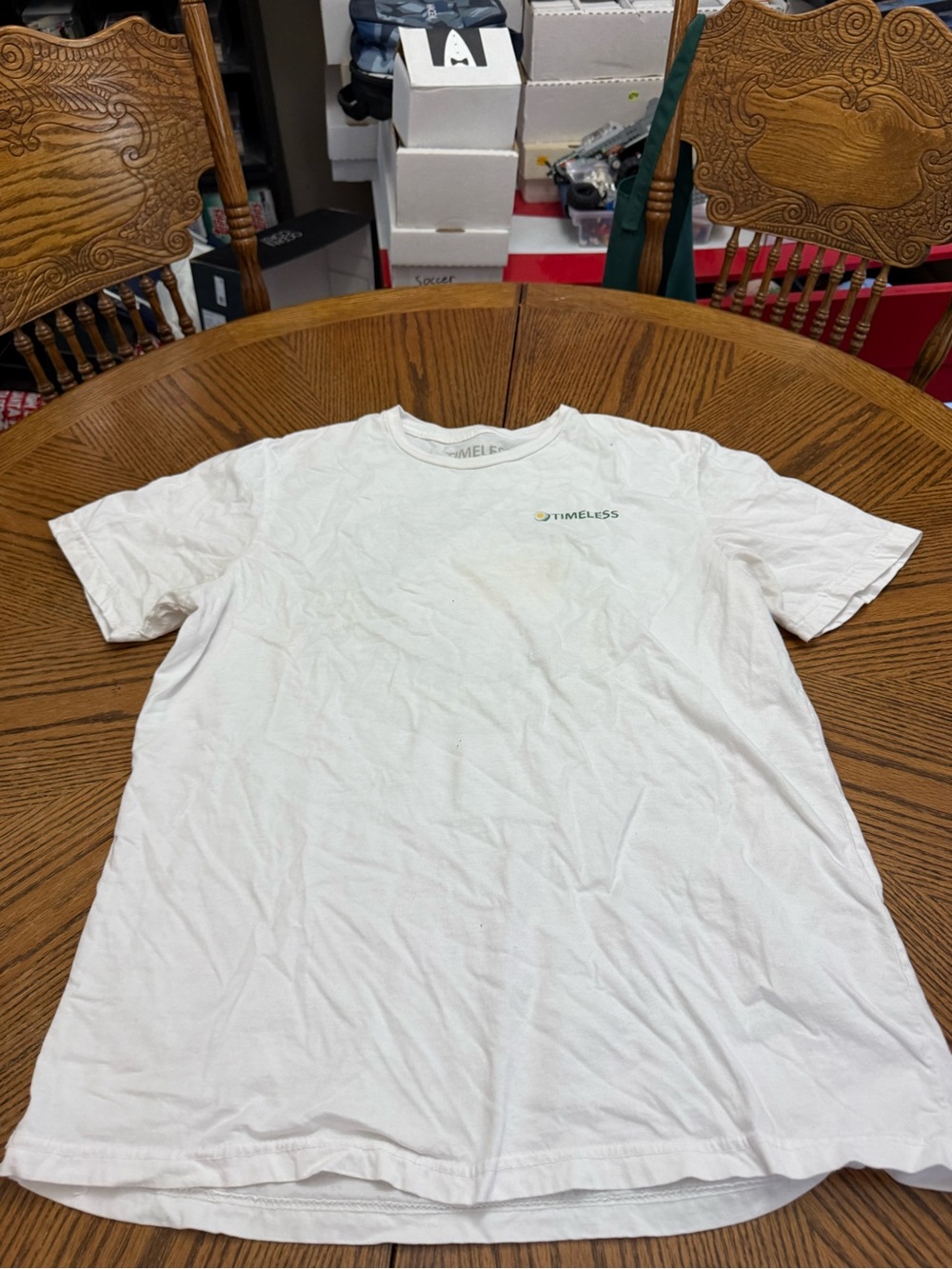 Timeless Men's White Crew T-Shirt with Subtle Chest Logo